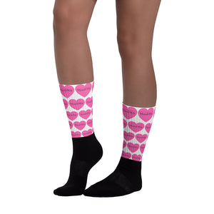 Moo & Mia Heart Logo Socks